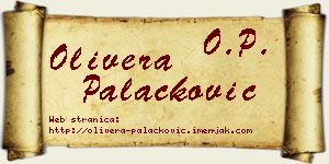 Olivera Palačković vizit kartica